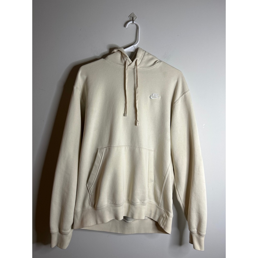 Nike Cream Pullover Hoodie Mens Size Medium